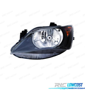 FAROL ESQ PARA SEAT IBIZA 12-15 FUNDO PRETO