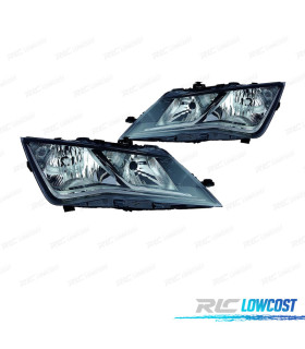 FARÓIS PARA SEAT LEON 12-16 FUNDO PRETO