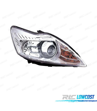 FAROL DIR PARA FORD FOCUS III 08-10 FUNDO CROMADO