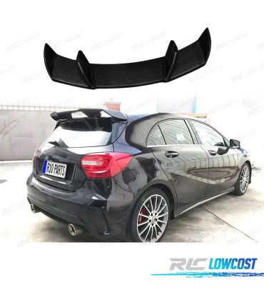 AILERON SPOILER MERCEDES CLASSE A W176 12-18 LOOK AMG A45 PRETO BRILHANTE