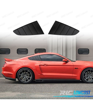 PERSIANA PARA VIDRO LATERAL FORD MUSTANG 15-22 LOOK GT500 PRETO