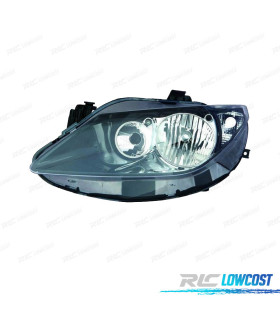 FAROL ESQ PARA SEAT IBIZA VI 09-12 FUNDO PRETO