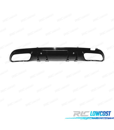 DIFUSOR MERCEDES CLASE C W205 4P 18-21 LOOK AMG PRETO BRILHANTE