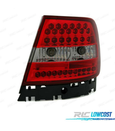 FAROLINS TRASEIROS LED PARA AUDI A4 94-00 VERMELHO BRANCO