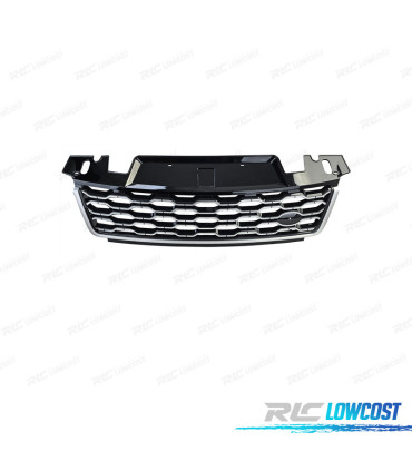GRELHA DIANTEIRA PARA RANGE ROVER SPORT 17-22 PRETO BRILHANTE PRATEADO