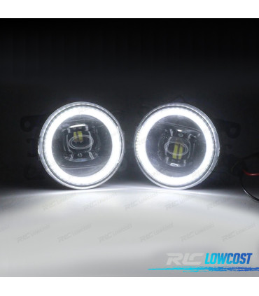 FARÓIS DE NEVOEIRO ANGEL EYES CCFL SUZUKI RENAULT OPEL PEUGEOT FORD CITROEN 97-13 VIDRO CLARO
