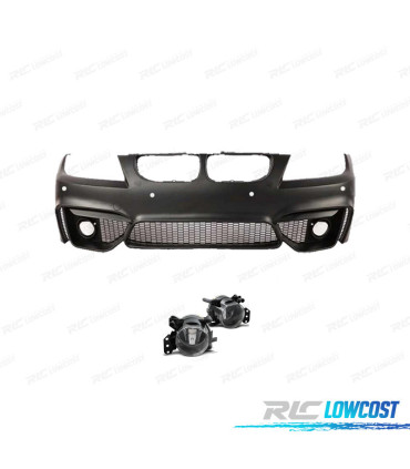 PARA-CHOQUES FRONTAL BMW E90 E91 08-12 LOOK M4 PDC GRELHAS NEVOEIRO + FAROIS DE NEVOEIRO FUMADOS