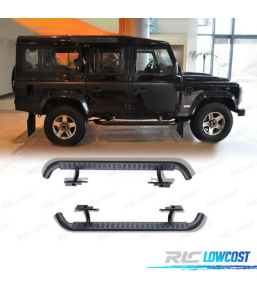 ESTRIBOS LATERAIS LAND ROVER DEFENDER 110 PRETO 83-16