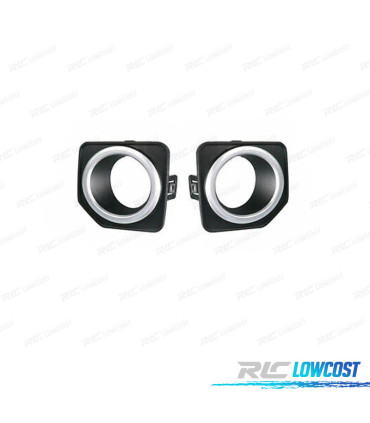 TAMPA MOLDURA FAROIS DE NEVOEIRO LAND ROVER FREELANDER 2 10-13 PRETO CROMADO