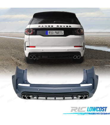 PARA-CHOQUES TRASEIRO LAND ROVER DISCOVERY SPORT 16- LOOK DYNAMIC + PONTEIRAS DE ESCAPE