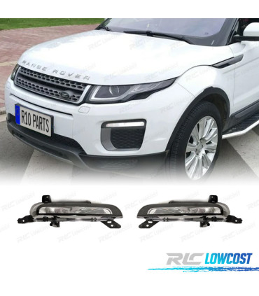 FARÓIS DE NEVOEIRO LED COM LUZ DIURNA RANGE ROVER EVOQUE 10-18 LOOK DYNAMIC