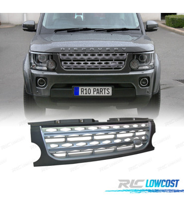 GRELHA LAND ROVER DISCOVERY III 05-09 LOOK DISCOVERY 4 GRIS MATE PRATA