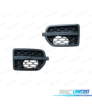 ENTRADAS DE AR LATERAIS LAND ROVER DISCOVERY IV 09-16 PRETO BRILHANTE