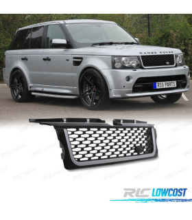 GRELHA RANGE ROVER SPORT 05-09 LOOK AUTOBIOGRAPHY PRETO BRILHANTE PRATA