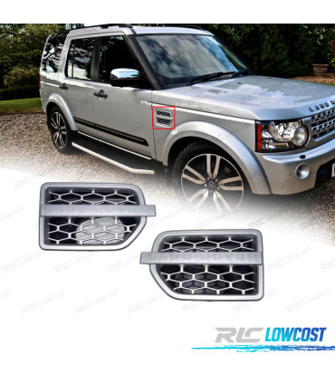ENTRADAS DE AR LATERAIS LAND ROVER DISCOVERY IV 09-16 PRATA MATE