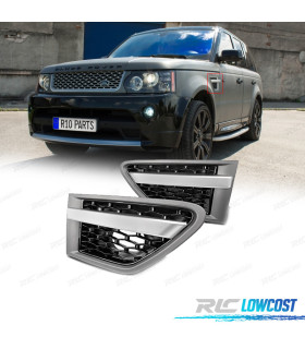 ENTRADAS DE AR LATERAIS RANGE ROVER SPORT 10-13 LOOK AUTOBIOGRAPHY PRETO CINZA
