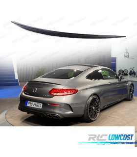 LIP SPOILER TRASEIRO MERCEDES CLASE C COUPE C205 14-17 AMG PRETO BRILHANTE