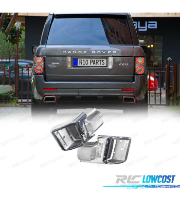 PONTEIRAS DE ESCAPE RANGE ROVER VOGUE 10-12 LOOK AUTOBIOGRAPHY CROMADO