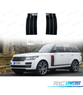 ENTRADAS DE AR LATERAIS RANGE ROVER VOGUE 13-17 LOOK SVA AUTOBIOGRAPHY PRETO BRILHANTE CROMADO