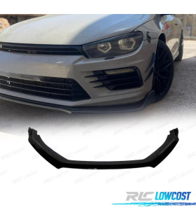 SPOILER LIP FRONTAL VW SCIROCCO 15- LOOK R PRETO BRILHANTE