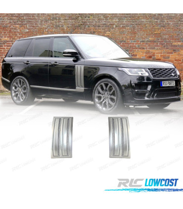 ENTRADAS DE AR LATERAIS RANGE ROVER VOGUE 13-17 LOOK SVO PRATA
