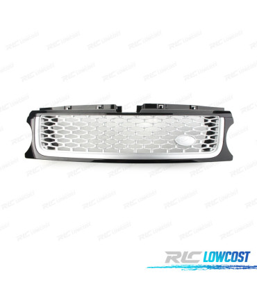 GRELHA RANGE ROVER SPORT 10-13 PRETO BRILHANTE PRATA LOOK AUTOBIOGRAPHY