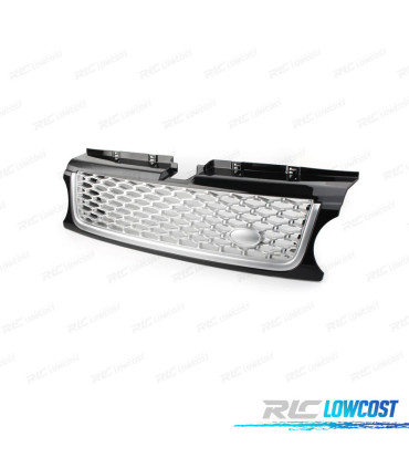 GRELHA RANGE ROVER SPORT 10-13 PRETO BRILHANTE PRATA LOOK AUTOBIOGRAPHY