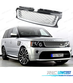 GRELHA RANGE ROVER SPORT 10-13 PRETO BRILHANTE PRATA LOOK AUTOBIOGRAPHY