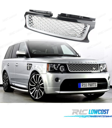 GRELHA RANGE ROVER SPORT 10-13 PRETO BRILHANTE PRATA LOOK AUTOBIOGRAPHY
