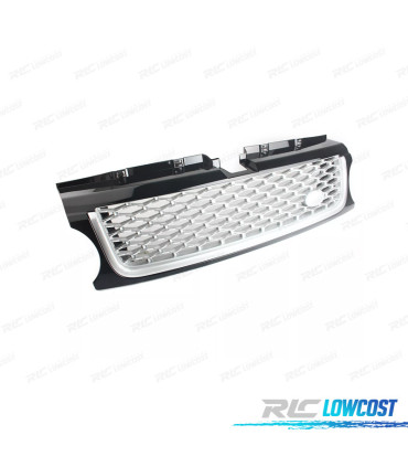 GRELHA RANGE ROVER SPORT 10-13 PRETO BRILHANTE PRATA LOOK AUTOBIOGRAPHY