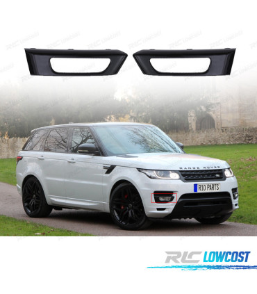 TAMPA MOLDURA FAROIS DE NEVOEIRO RANGE ROVER SPORT 14-17 PRETO BRILHANTE