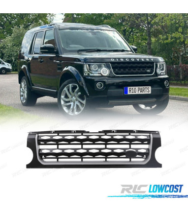 GRELHA LAND ROVER DISCOVERY III 05-09 LOOK DISCOVERY 4 PRETO BRILHANTE BORDA CROMADA