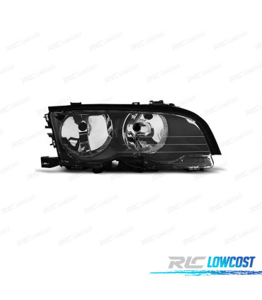 FAROL DIR OPTICAS BMW SERIE 3 E46 COUPÉ CABRIO FUNDO PRETO