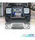 GRELHA FRONTAL LAND ROVER DEFENDER 90 110 83-16 PRATEADA LOOK SVX