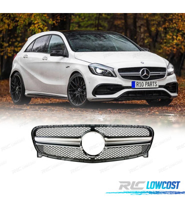 GRELHA MERCEDES CLASE A W176 15-18 LOOK AMG A45 PRATA