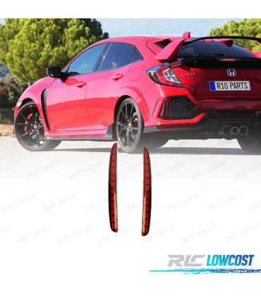 LUZES TRASEIRAS PARA HONDA CIVIC 16-20 LOOK TYPE R