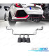 LINHA DE ESCAPE PARA HONDA CIVIC 16-20 LOOK TYPE R