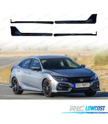 EMBALADEIRAS LATERAIS HONDA CIVIC 16-20 LOOK TYPE R