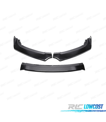 SPOILER LIP FRONTAL HONDA CIVIC 19-21 LOOK TYPE R PRETO BRILHANTE