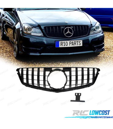 GRELHA DIANTEIRA MERCEDES W204 07-14 LOOK AMG GT PRETO BRILHANTE
