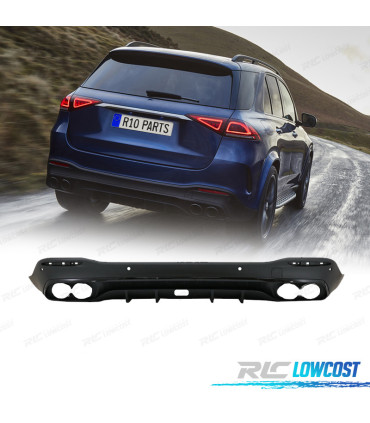 DIFUSOR TRASEIRO MERCEDES W167 20- LOOK GLE 53 PRETO