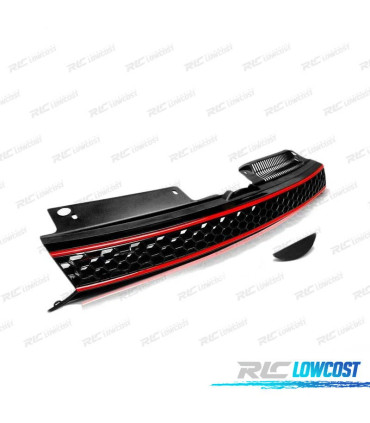 GRELHA FRONTAL VOLKSWAGEN VW GOLF 6 LOOK GTI PRETO VERMELHO