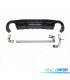 DIFUSOR AUDI A3 21- LOOK RS3 PRETO BRILHANTE + LINHA DE ESCAPE HATCHBACK