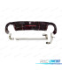 DIFUSOR AUDI A3 21- LOOK RS3 COM LUZ DE TRAVAO PRETO BRILHANTE + LINHA DE ESCAPE HATCHBACK