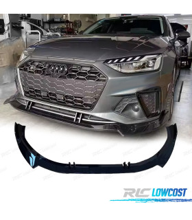 SPOILER LIP FRONTAL AUDI A4 21- LOOK SPORT PRETO BRILHANTE