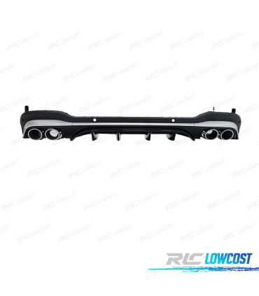 DIFUSOR MERCEDES X253 23- LOOK GLC 43 PRETO CROMADO