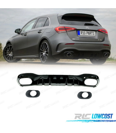 DIFUSOR PARA MERCEDES CLASE A W177 19-24 LOOK AMG A35