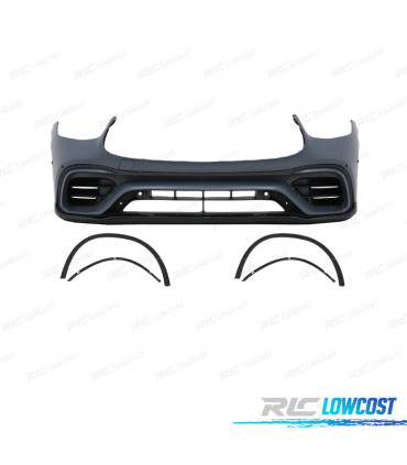 PARA-CHOQUES FRONTAL MERCEDES W253 20-22 LOOK GLC63 + PASSAGENS DE RODA