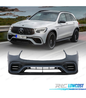 PARA-CHOQUES FRONTAL MERCEDES W253 20-22 LOOK GLC63 + PASSAGENS DE RODA