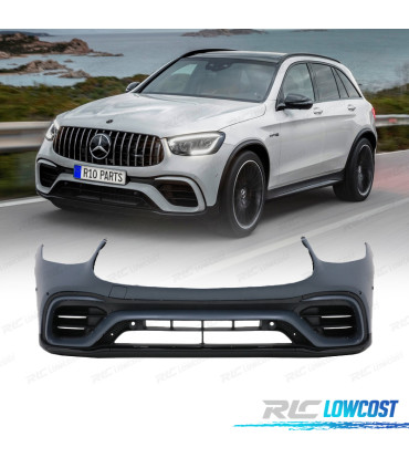 PARA-CHOQUES FRONTAL MERCEDES W253 20-22 LOOK GLC63 + PASSAGENS DE RODA